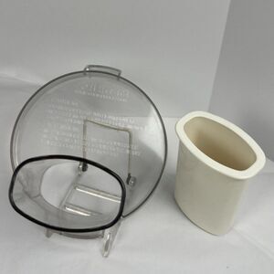 OEM Cuisinart DLC-104TY 2-Tab Food Processor Lid Cover Replacement Parts EUC